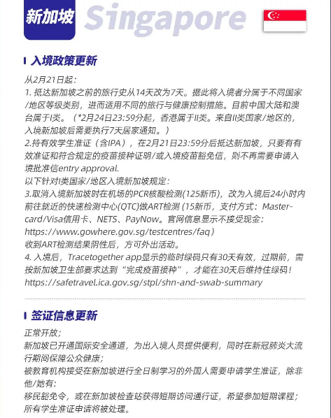 近期各国签证信息及入境政策(图7)