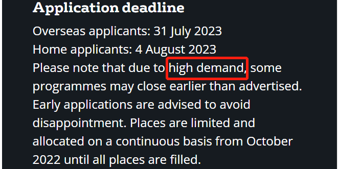 注意：23fall英国部分学校申请进入倒计时(图3)